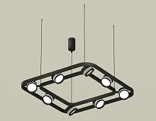 Светильник подвесной XB9182153 Ambrella light чёрный 8 ламп, основание чёрное в стиле хай-тек модерн 