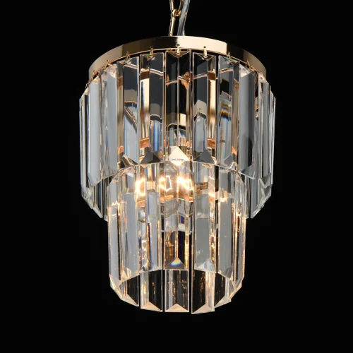 Светильник подвесной Аделард 642014301 MW-Light прозрачный 1 лампа, основание золотое в стиле классический  фото 4