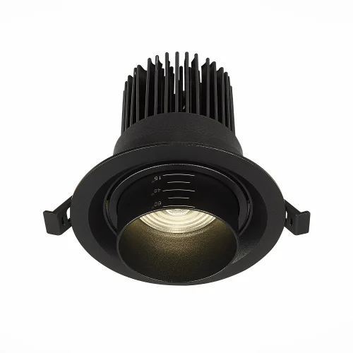Светильник точечный LED ST701 ST701.448.12 ST-Luce чёрный 1 лампа, основание чёрное в стиле хай-тек  фото 2