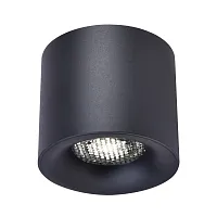 Светильник накладной LED ST761.433.10 ST-Luce чёрный на 1 лампу, основание чёрное в стиле современный круглый