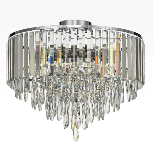 Люстра потолочная хрустальная Leonna CL320181 Citilux прозрачная на 8 ламп, основание хром в стиле классический современный фото 4 Люстра потолочная хрустальная Leonna CL320181 Citilux прозрачная на 8 ламп, основание хром в стиле классический современный фото 4