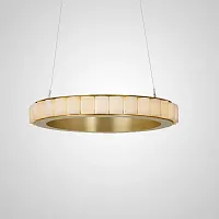 Люстра подвесная MONSINE D60 Brass 196988-23 ImperiumLoft коричневая на 1 лампу, основание латунь в стиле современный 