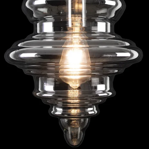 Светильник подвесной La Scala 2075-A LOFT IT чёрный 1 лампа, основание хром в стиле современный выдувное фото 8