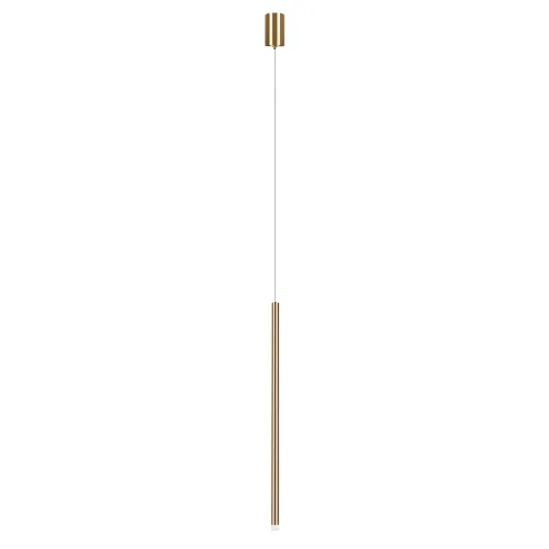 Светильник подвесной LED Reed 10358/600 AB LOFT IT матовый латунь на 1 лампу, основание матовое латунь в стиле современный трубочки