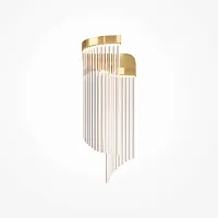 Бра LED Estetica MOD378WL-L8G3K Maytoni прозрачный на 1 лампу, основание золотое в стиле современный хай-тек 