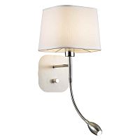 Бра LED Baumwolle 1687-2W Favourite белый 1 лампа, основание белое в стиле современный гибкая ножка
