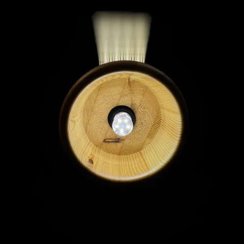 Светильник подвесной Large Oak D21 73480-22 ImperiumLoft коричневый бежевый 1 лампа, основание бежевое коричневое в стиле скандинавский  фото 5