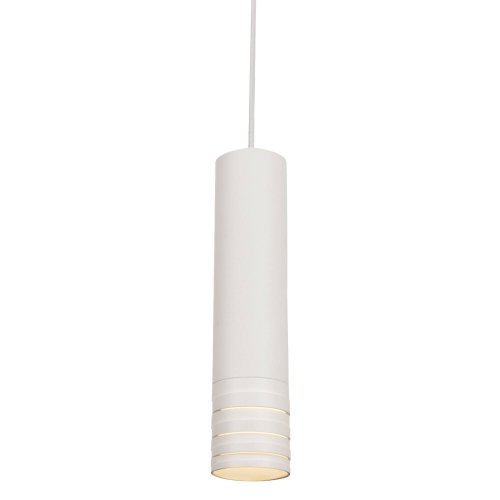 Светильник подвесной Kinzo P025PL-01W Maytoni белый 1 лампа, основание белое в стиле современный трубочки фото 2