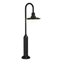 Парковый светильник LED Proche SL9512.405.01 ST-Luce уличный IP чёрный на 1 лампу, плафон прозрачный в стиле кантри LED