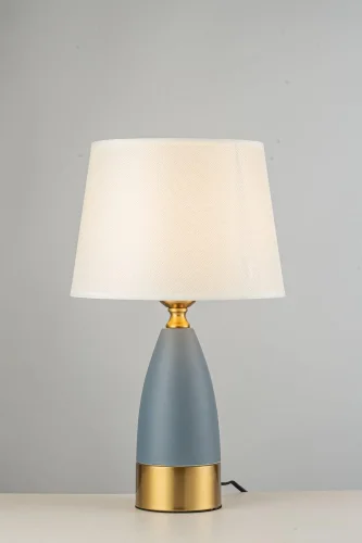 Настольная лампа Candelo E 4.1.T4 BBL Arti Lampadari серая белая 1 лампа, основание голубое синее металл в стиле классический  фото 3