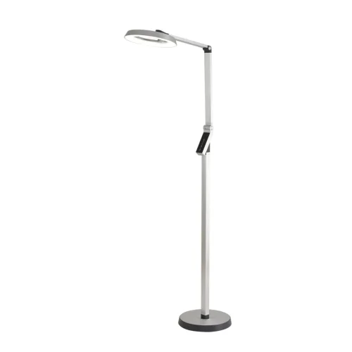 Торшер LED Genri 8333/15FL Lumion для чтения серебряный на 1 лампу, основание серебряное в стиле современный хай-тек фото 5