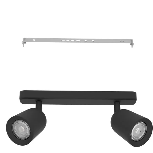 Спот с 2 лампами Camaldoli 901953 Eglo чёрный GU10 в стиле современный фото 4 Спот с 2 лампами Camaldoli 901953 Eglo чёрный GU10 в стиле современный фото 4