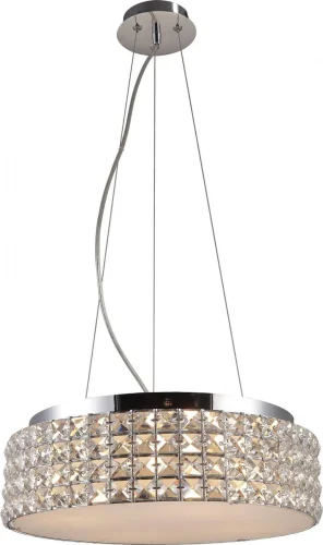 Люстра подвесная Imogene TL1162-4H Toplight прозрачная на 4 лампы, основание хром в стиле современный 
