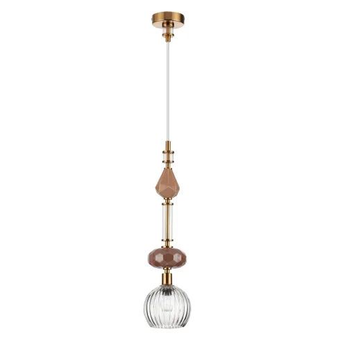 Светильник подвесной Terra 5414/1C Odeon Light прозрачный на 1 лампу, основание античное бронза в стиле классический арт-деко встраиваемый