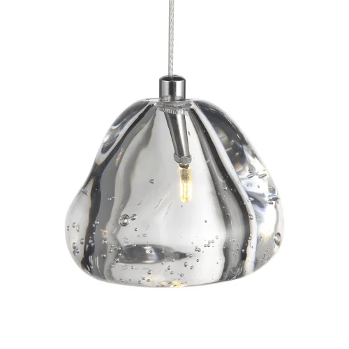 Светильник подвесной LED Waterfall SL6017.101.01 ST-Luce прозрачный 1 лампа, основание хром в стиле современный  фото 2
