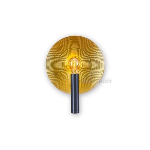 Бра лофт Orbis 091-138 Sun-Lumen золотой на 1 лампа, основание чёрное в стиле лофт 