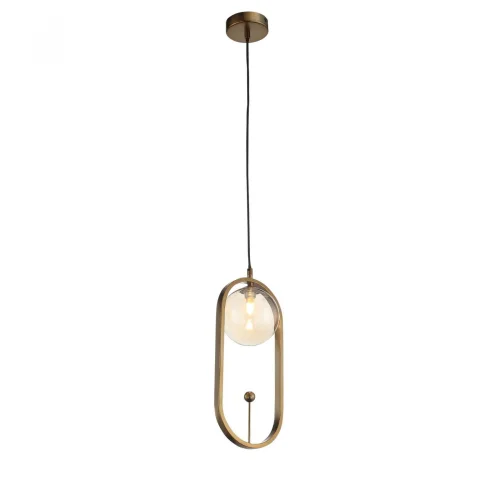 Светильник подвесной Circono SL1201.203.01 ST-Luce бронзовый янтарный 1 лампа, основание бронзовое в стиле современный 