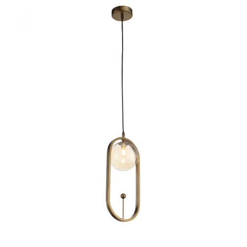 Светильник подвесной Circono SL1201.203.01 ST-Luce янтарный бронзовый на 1 лампу, основание бронзовое в стиле современный 