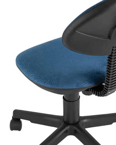 Кресло детское УМКА геометрия синий Paradigma 795 УТ000035234 Stool Group, синий/текстиль, ножки/полимер/чёрный, размеры - ****525*590 фото 4