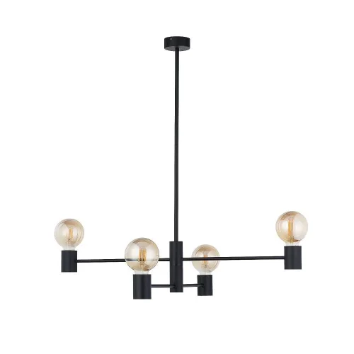 Люстра на штанге Radius 7931-NW Nowodvorski чёрная на 4 лампы, основание чёрное в стиле лофт Люстра на штанге Radius 7931-NW Nowodvorski чёрная на 4 лампы, основание чёрное в стиле лофт
