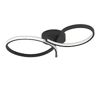Светильник потолочный LED Serpins 901266 Eglo чёрный на 1 лампу, основание чёрное в стиле современный хай-тек 