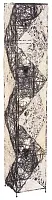 Торшер напольный  585-725-03 Velante  бежевый коричневый 3 лампы, основание коричневое в стиле кантри
