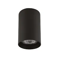 Светильник накладной Rullo 214437 Lightstar чёрный 1 лампа, основание чёрное в стиле хай-тек круглый