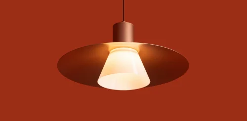 Светильник подвесной LED Fari FR5600PL-L5MG Freya матовый золото на 1 лампу, основание чёрное в стиле современный лофт фото 3