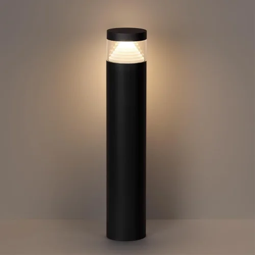 Парковый светильник LED Hulk 7140/20GLA Odeon Light уличный IP65 чёрный на 1 лампу, плафон чёрный белый в стиле современный хай-тек LED фото 5