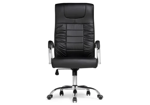 Компьютерное кресло Longer black 15261 Woodville, чёрный/искусственная кожа, ножки/металл/хром, размеры - *1280***600*660 фото 3