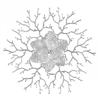 Люстра потолочная Милано-3 23312.850.7.G9 CR Артемилано хром на 7 ламп, основание хром в стиле флористика современный ветви