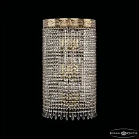 Бра 83401B/30IV-50 G Drops Bohemia Ivele Crystal прозрачный 9 ламп, основание золотое в стиле современный классический r