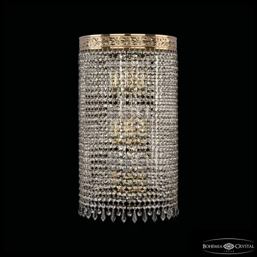 Бра 83401B/30IV-50 G Drops Bohemia Ivele Crystal прозрачный на 9 ламп, основание золотое в стиле современный классический r
