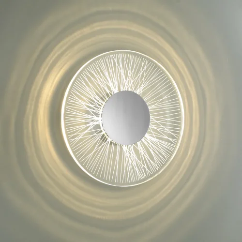 Бра LED Solaris 6628/9WL Odeon Light прозрачный на 1 лампа, основание хром в стиле современный  фото 3
