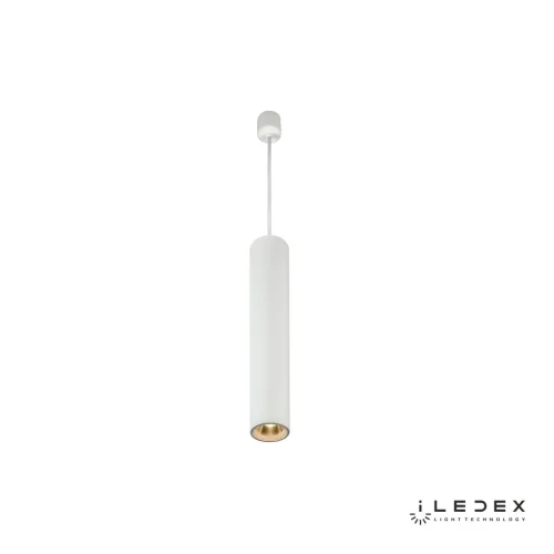 Светильник подвесной LED Oxygen X058105 WH iLedex белый на 1 лампу, основание белое в стиле хай-тек современный трубочки