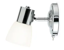 Бра с выключателем TR3961 Ambrella light белый 1 лампа, основание хром в стиле модерн классика 