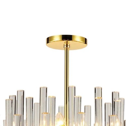 Люстра подвесная Сelebratio 2205-18P Favourite прозрачная на 18 ламп, основание золотое в стиле современный  фото 3