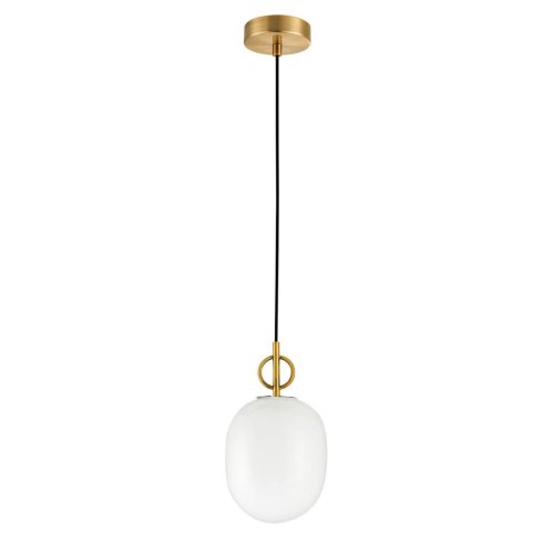 Светильник подвесной Sincera 2654-1P Favourite белый 1 лампа, основание латунь в стиле скандинавский  фото 2