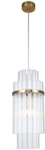 Светильник подвесной Rubum 4203-1P Favourite прозрачный 1 лампа, основание латунь в стиле классический 
