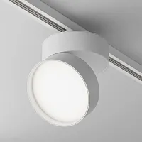 Трековый светильник Onda 4000K 18Вт 120° Single phase track system Unity TR007-1-18W4K-W-1 Maytoni белый для шинопроводов серии Single phase track system Unity белый