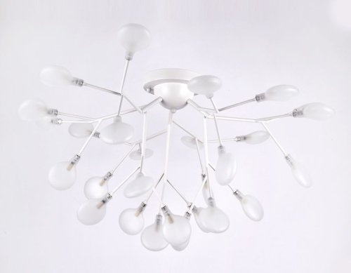 Люстра потолочная TR3011 Ambrella light белая на 27 ламп, основание белое в стиле современный  фото 3
