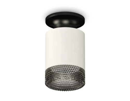 Светильник накладной Techno spot XS6301123 Ambrella light белый 1 лампа, основание чёрное в стиле современный круглый