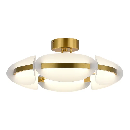 Светильник потолочный LED Etoile SL1304.302.45 ST-Luce белый на 1 лампу, основание латунь в стиле современный 
