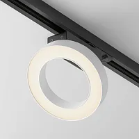 Светильник трековый LED Rim TR044-1-12W3K-W Maytoni белый для шинопроводов серии Rim чёрный