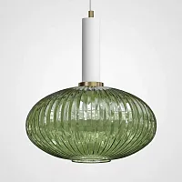 Светильник подвесной Ferm Living chinese lantern С White / Green 189632-26 ImperiumLoft зелёный 1 лампа, основание белое в стиле современный лофт 