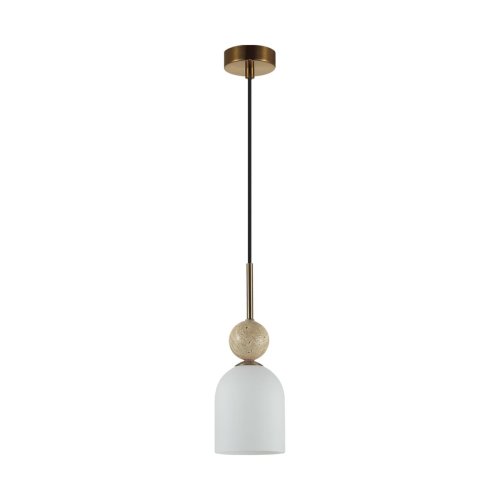 Светильник подвесной Lolla 6625/1B Odeon Light белый на 1 лампу, основание бронзовое в стиле современный классический 