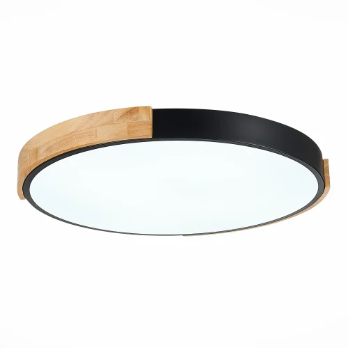 Светильник потолочный LED Delia SLE201342-01 Evoluce белый на 1 лампу, основание чёрное бежевое в стиле современный хай-тек кольца фото 3 Светильник потолочный LED Delia SLE201342-01 Evoluce белый на 1 лампу, основание чёрное бежевое в стиле современный хай-тек кольца фото 3