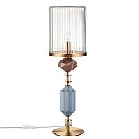 Настольная лампа Terra 5414/1T Odeon Light прозрачная на 1 лампу, основание античное бронза керамика металл в стиле классический современный 