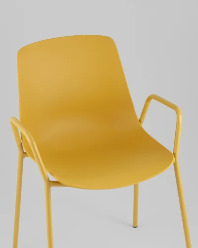 Стул Kaira, пластик горчичный УТ000039946 Stool Group, горчичный/пластик, ножки/пластик/горчичный, размеры - *815**** фото 7