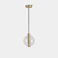 Светильник подвесной CENTER 1 140600-26 ImperiumLoft прозрачный 1 лампа, основание золотое в стиле современный 